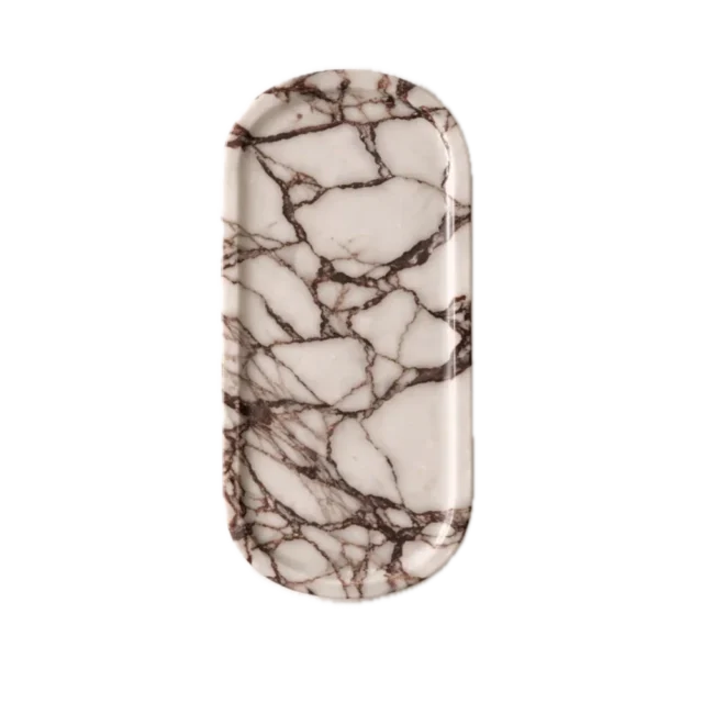 Calacatta Viola Marble Oval Tray