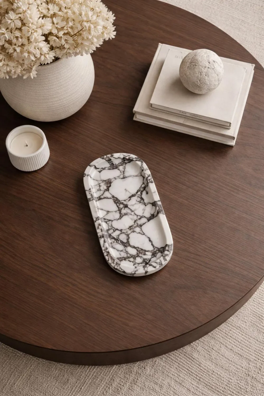 Calacatta Viola Marble Oval Tray — original gallery material or finish reference 1