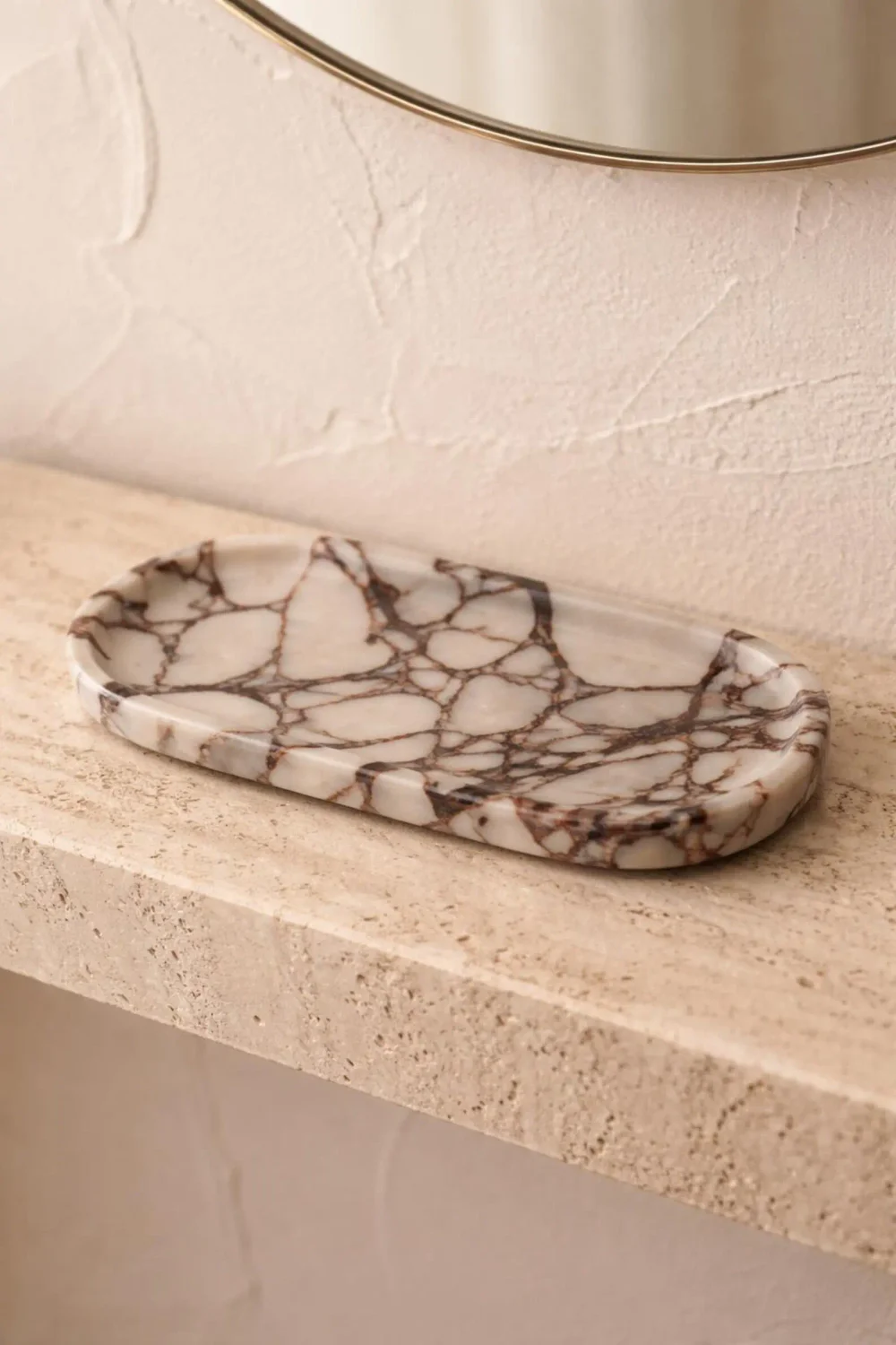 Calacatta Viola Marble Oval Tray — original gallery material or finish reference 2