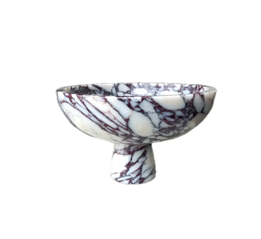 Servierschale aus Calacatta-Viola-Marmor