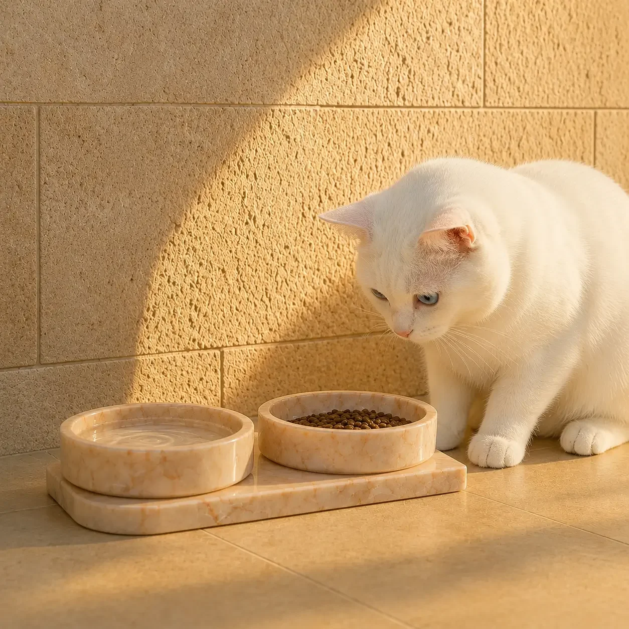 Natural Marble Pet Bowls — original gallery material or finish reference 2