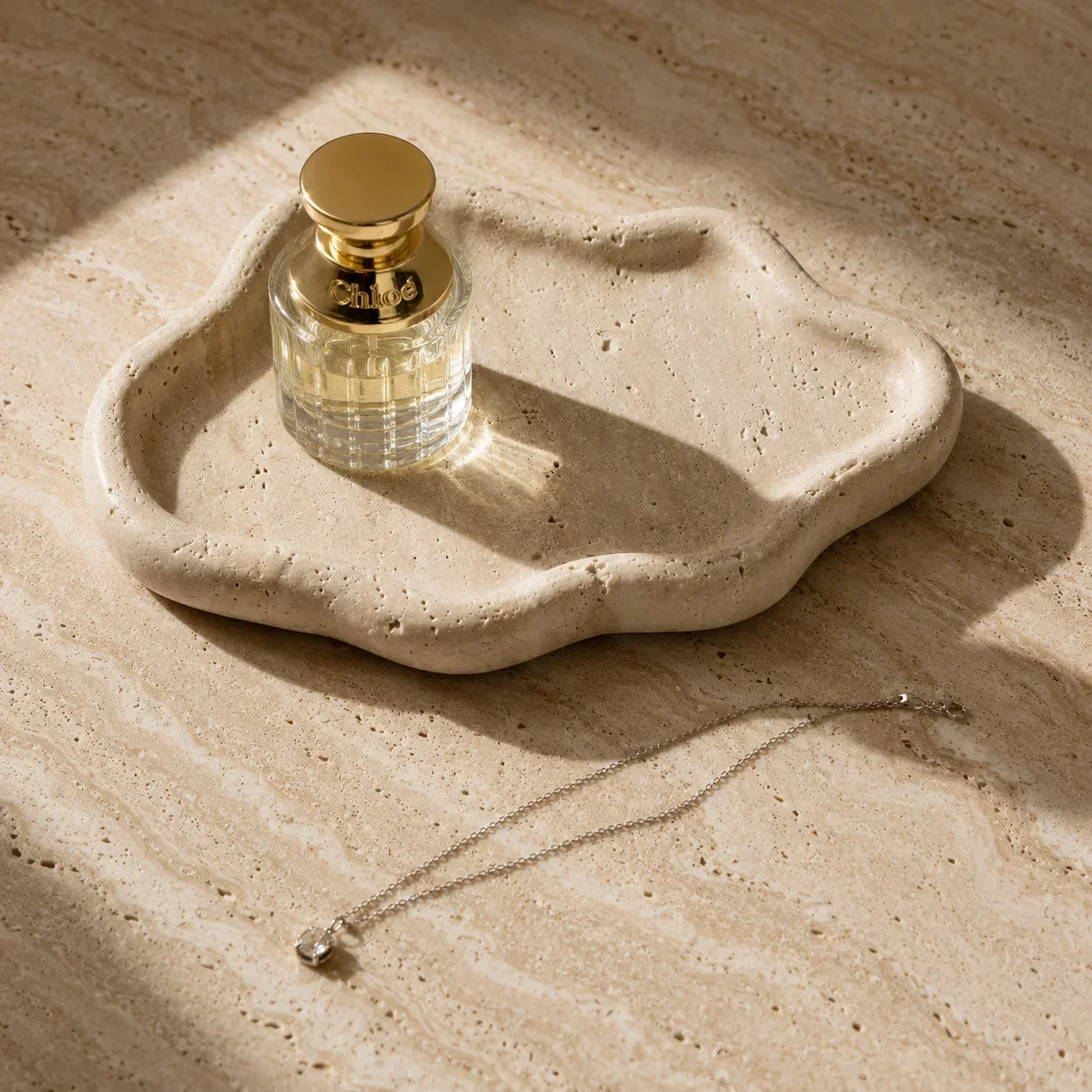 Natural Beige Travertine Jewelry Tray — original gallery material or finish reference 1