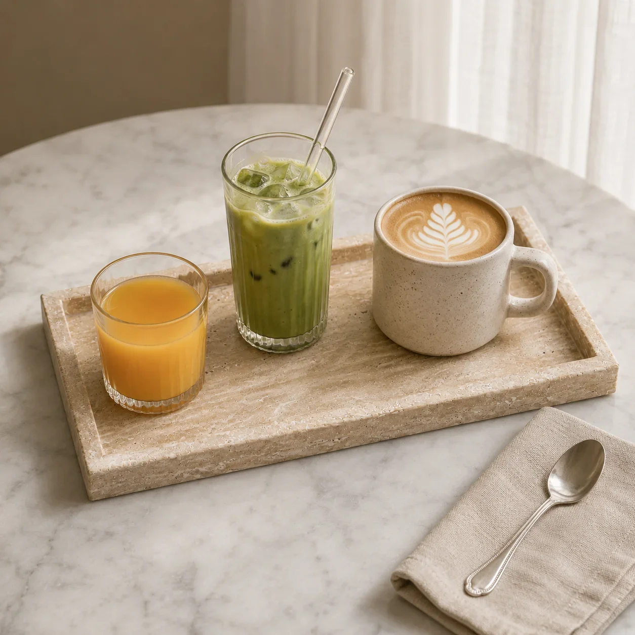 Natural Beige Travertine Rectangular Tray — original gallery material or finish reference 2