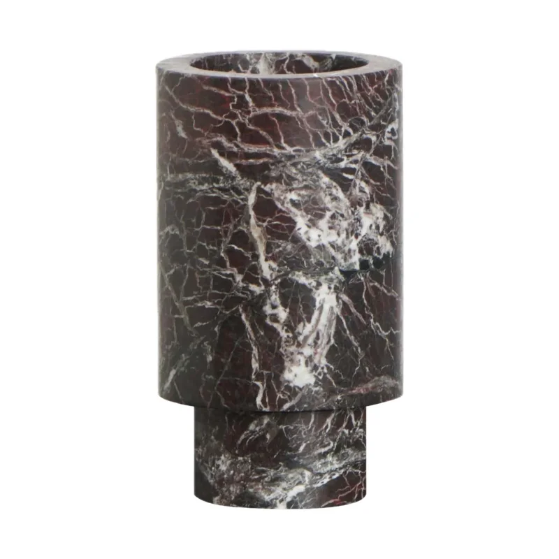 Natural Black Marble Stone Flower Vase — original gallery material or finish reference 1