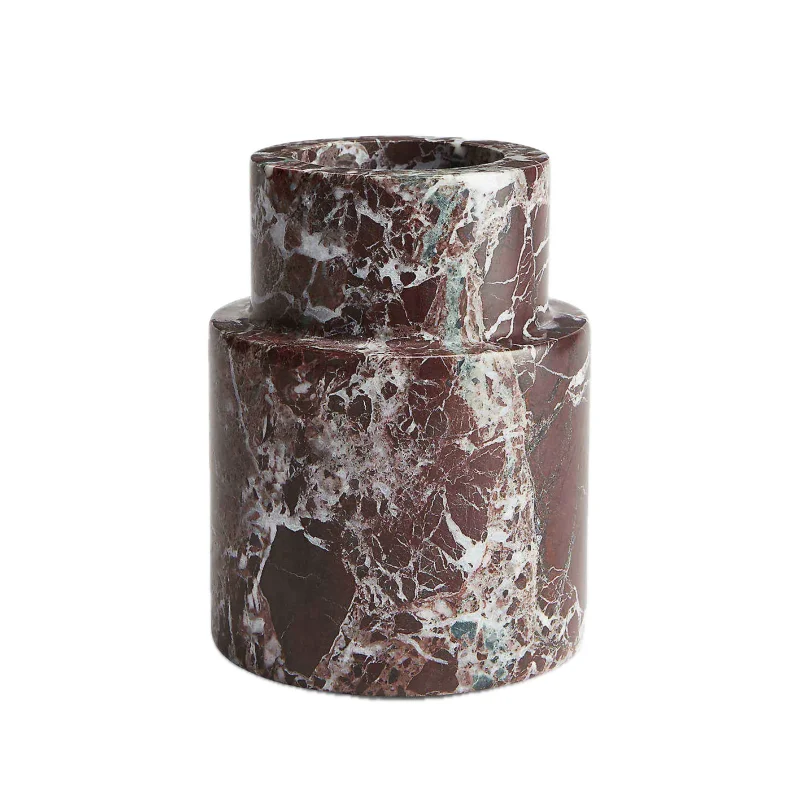 Natural Black Marble Stone Flower Vase — original gallery material or finish reference 2