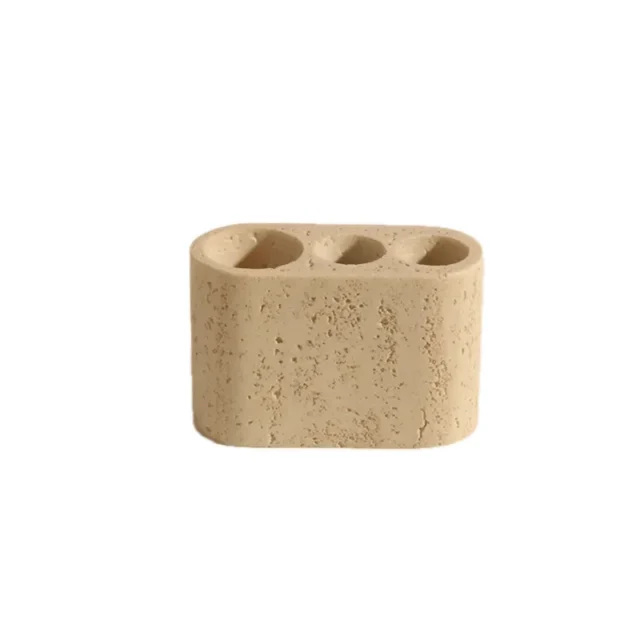Natural Marble 3/4-hole Toothbrush Holder