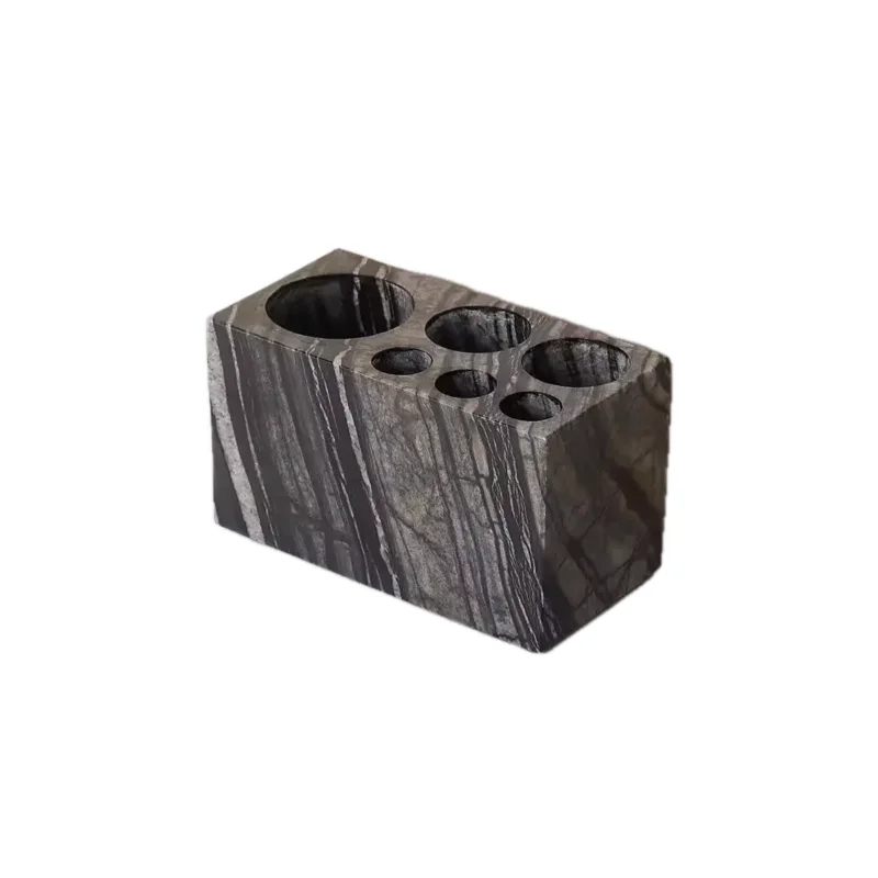 Natural Marble 6-hole Toothbrush Holder — original gallery material or finish reference 2