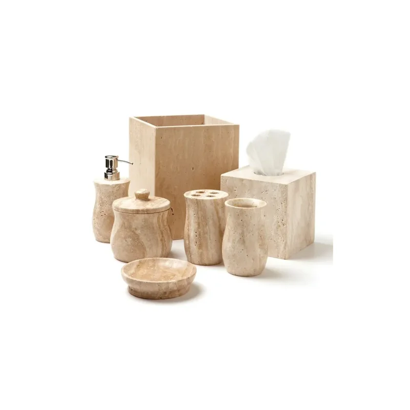 Natural Marble Bathroom Accessories Set — original gallery material or finish reference 2
