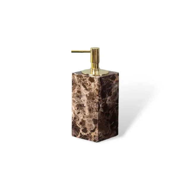 Natural Marble Rectangular Liquid Soap Dispenser