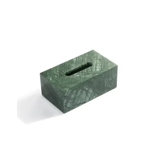 Natural Marble Bathroom Rectangular Tissue Box