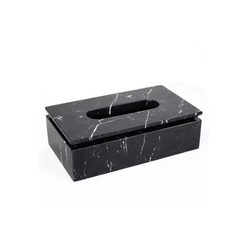 Natural Marble Bathroom Rectangular Tissue Box — original gallery material or finish reference 2