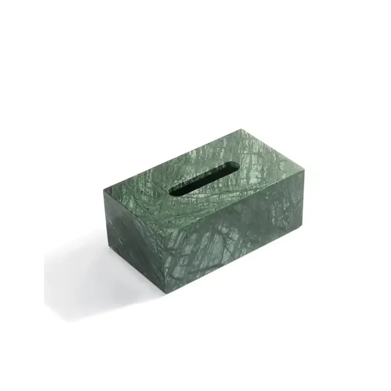 Natural Marble Bathroom Rectangular Tissue Box