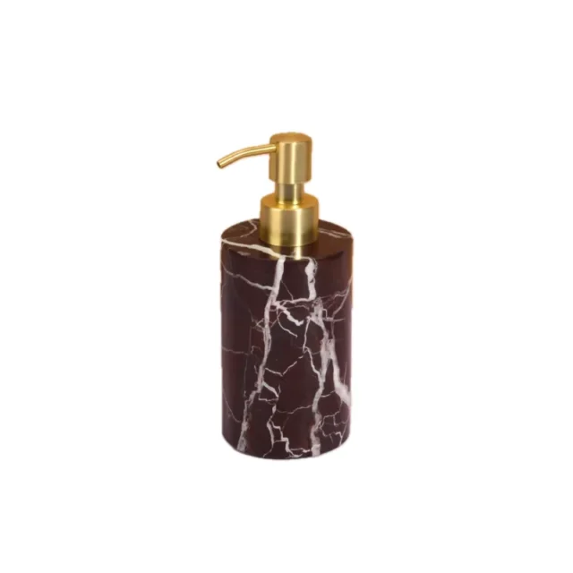 Natural Marble Round Liquid Soap Dispenser