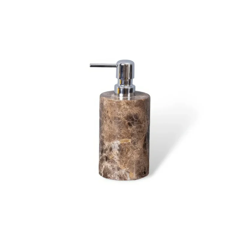 Natural Marble Round Liquid Soap Dispenser — original gallery material or finish reference 1