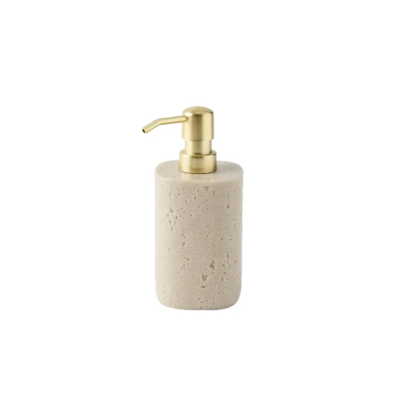 Natural Marble Round Liquid Soap Dispenser — original gallery material or finish reference 2