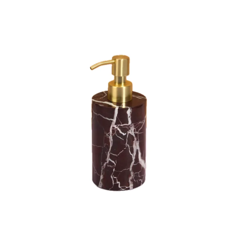 Natural Marble Round Liquid Soap Dispenser