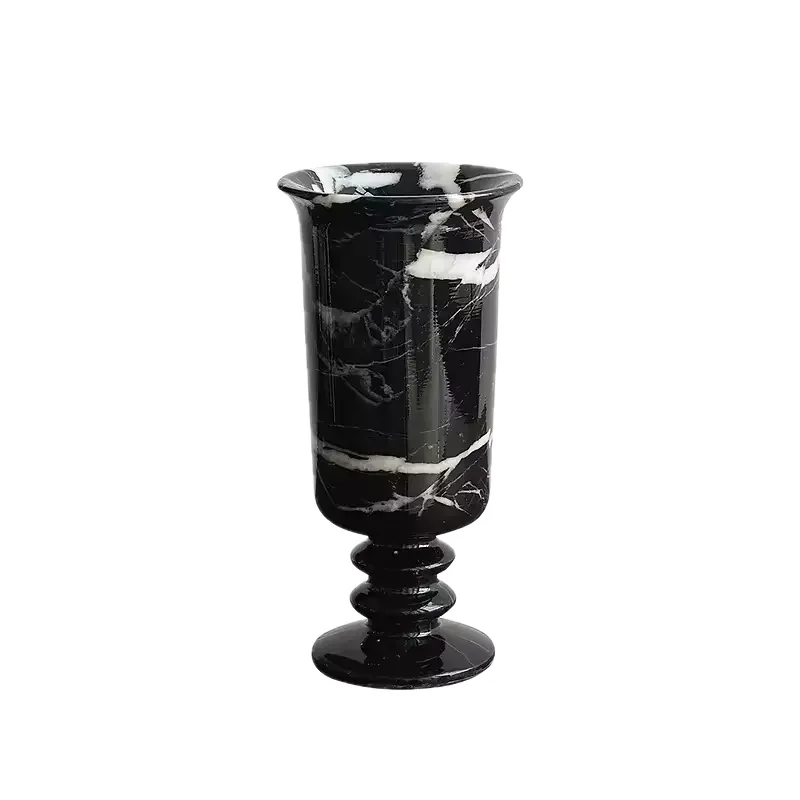 Natural Pink Marble Stone Flower Vase — original gallery material or finish reference 2