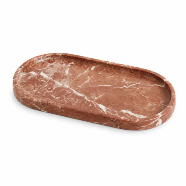 Natural Rosso Alicante Oval Tray