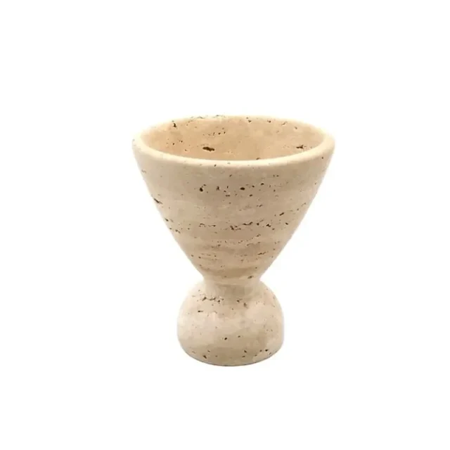 Natural Travertine Incense burner