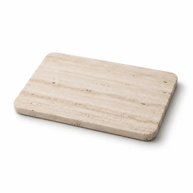 Natural Travertine Marble Serving Tray