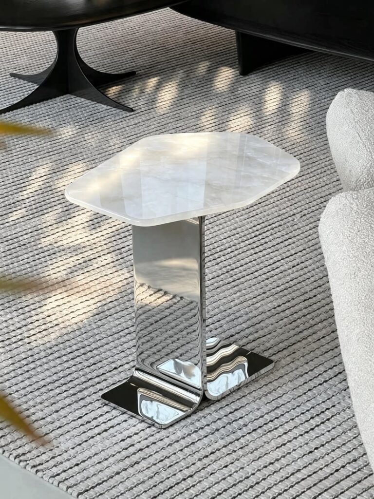 Ireland Green Stone Organic Side Table — alternate view 2