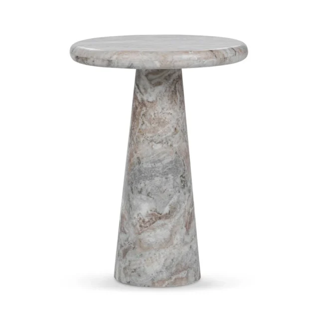Round Marble Accent Table
