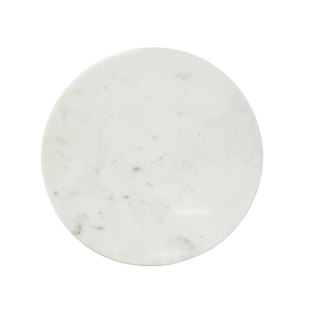 C-Shaped Marble Top Side Table with Gold Metal Frame — original gallery material or finish reference 2