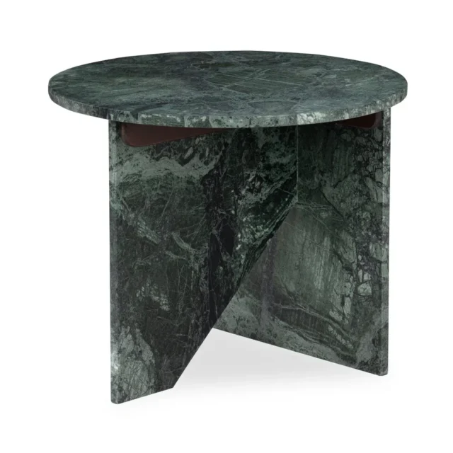 Large Round Marble Accent Table