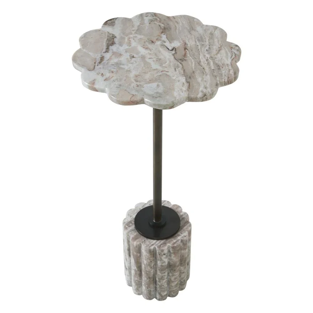 Scalloped Marble Drink Table — original gallery material or finish reference 2