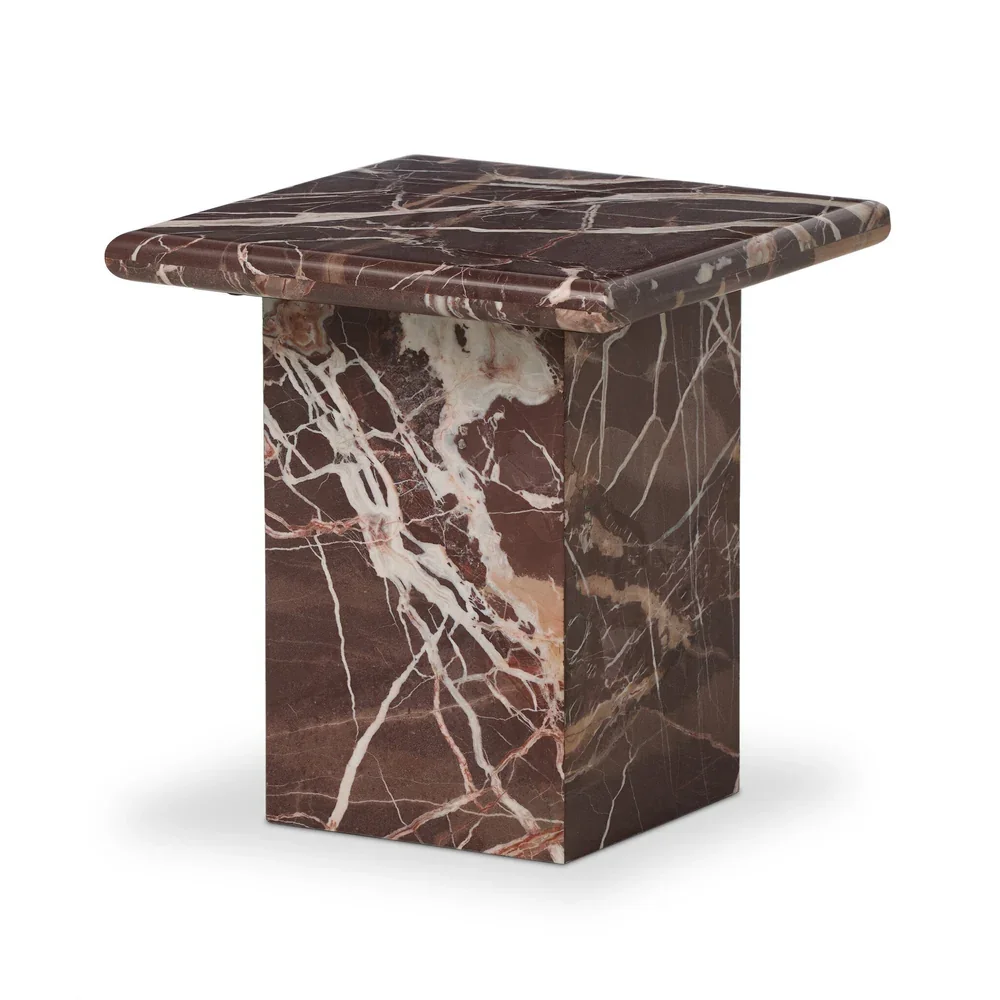 Square Marble End Table