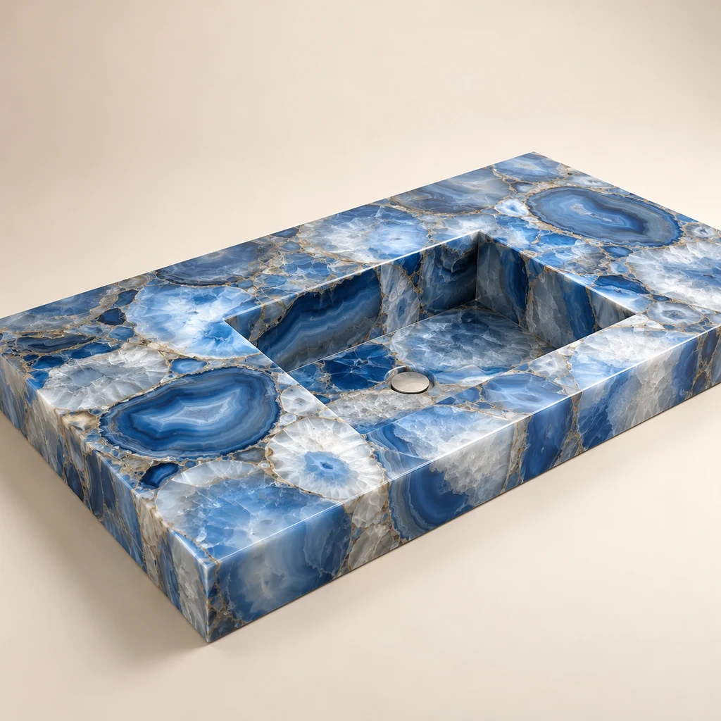 Blue Agate Vanity Top