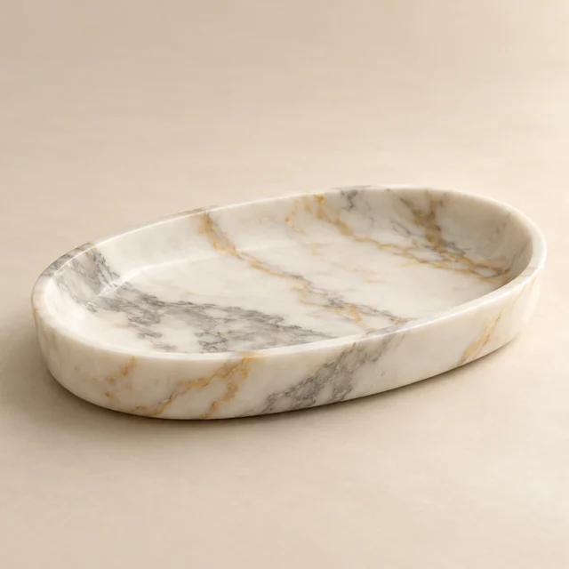 Calacatta Gold Marble Jewelry Dish