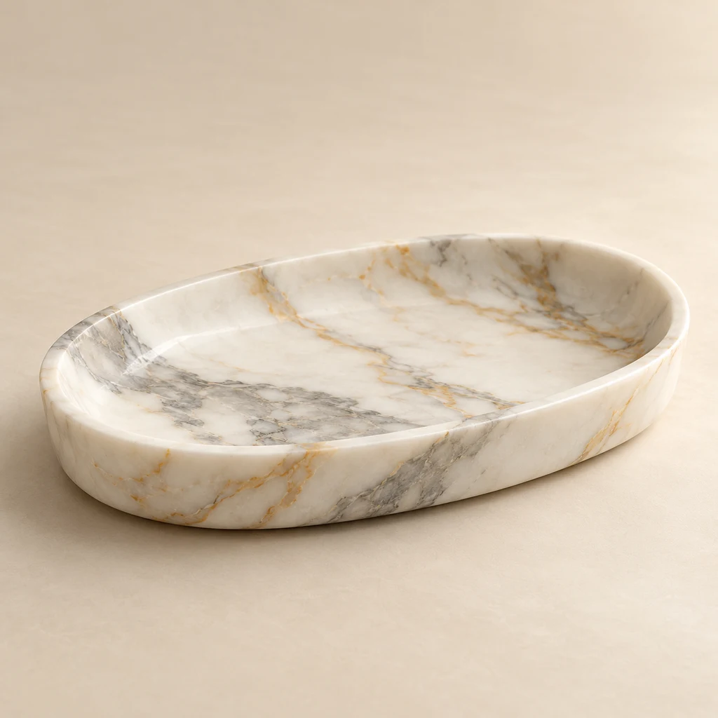 Calacatta Gold Marble Jewelry Dish