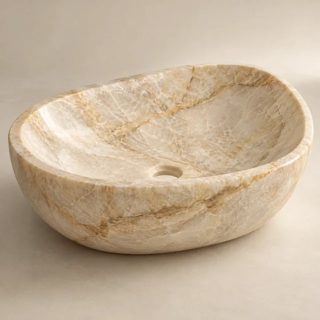 Stone Basin Taj Mahal Quartzite