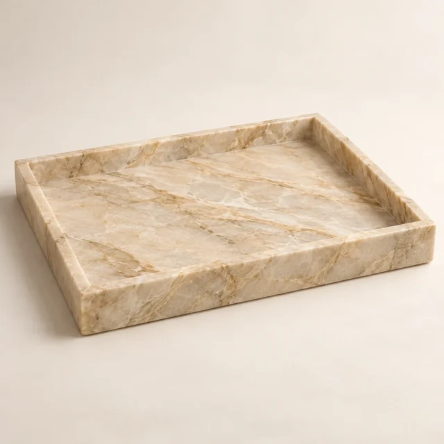 Decorative Tray Taj Mahal Quartzite