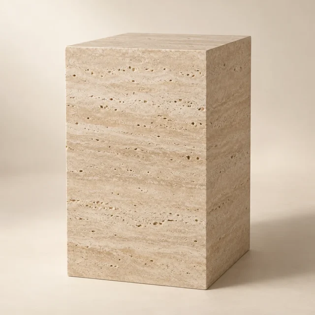 Display Plinth Classic Beige Travertine