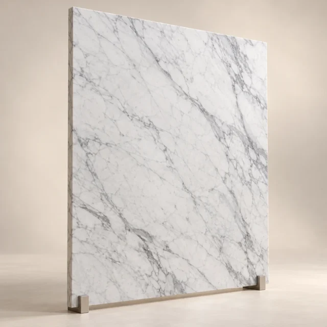 Reception Feature Slab Carrara Marble
