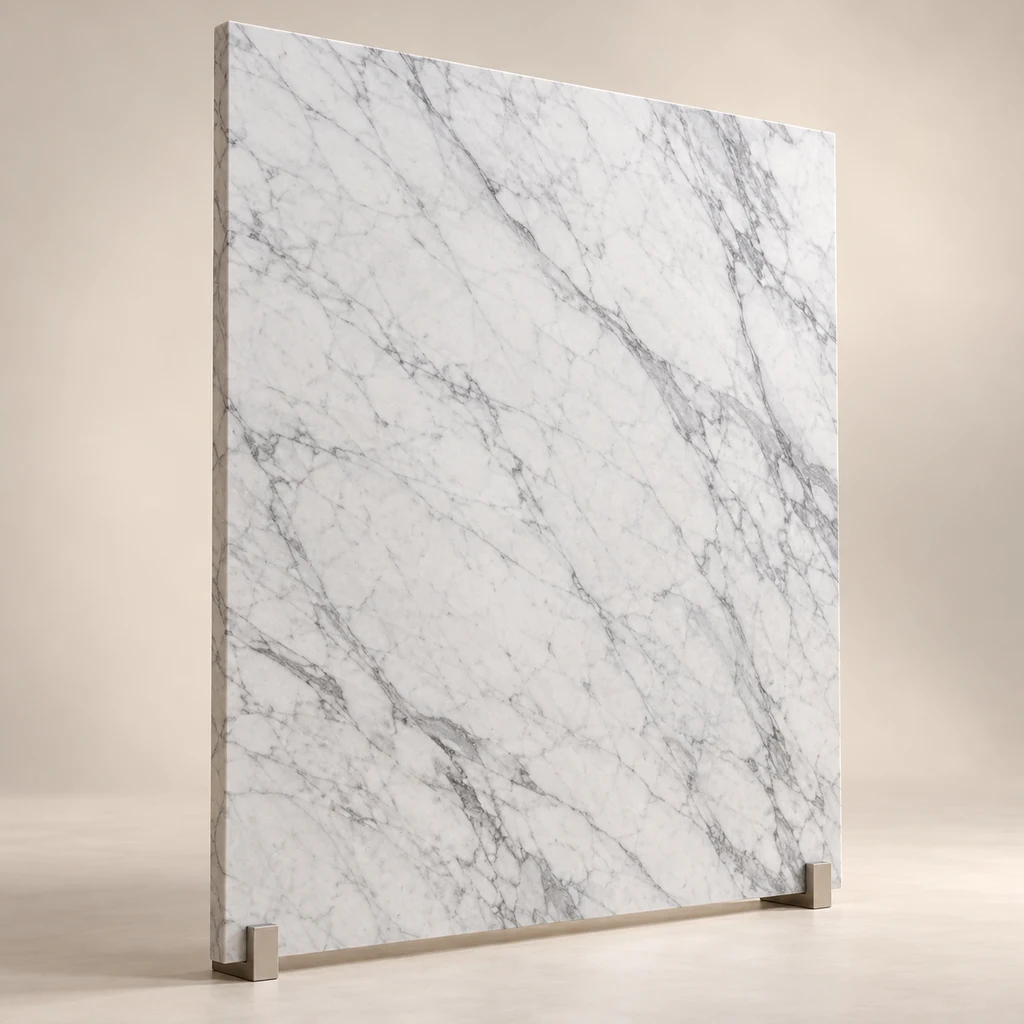 Reception Feature Slab Carrara Marble