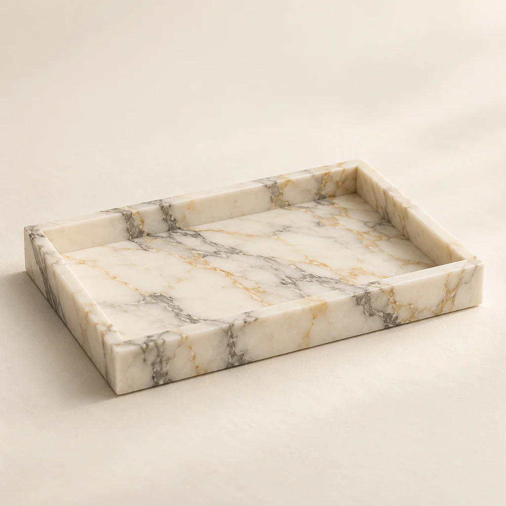 Calacatta Gold Marble Perfume Tray