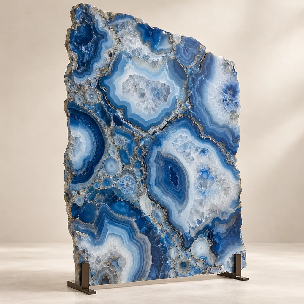 Reception Feature Slab Blue Agate