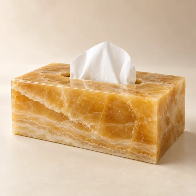 Tissue Box Honey Onyx