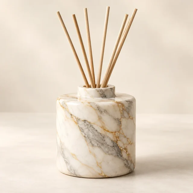 Calacatta Gold Marble Diffuser Holder