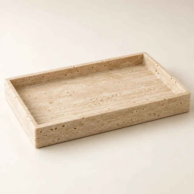 Decorative Tray Classic Beige Travertine