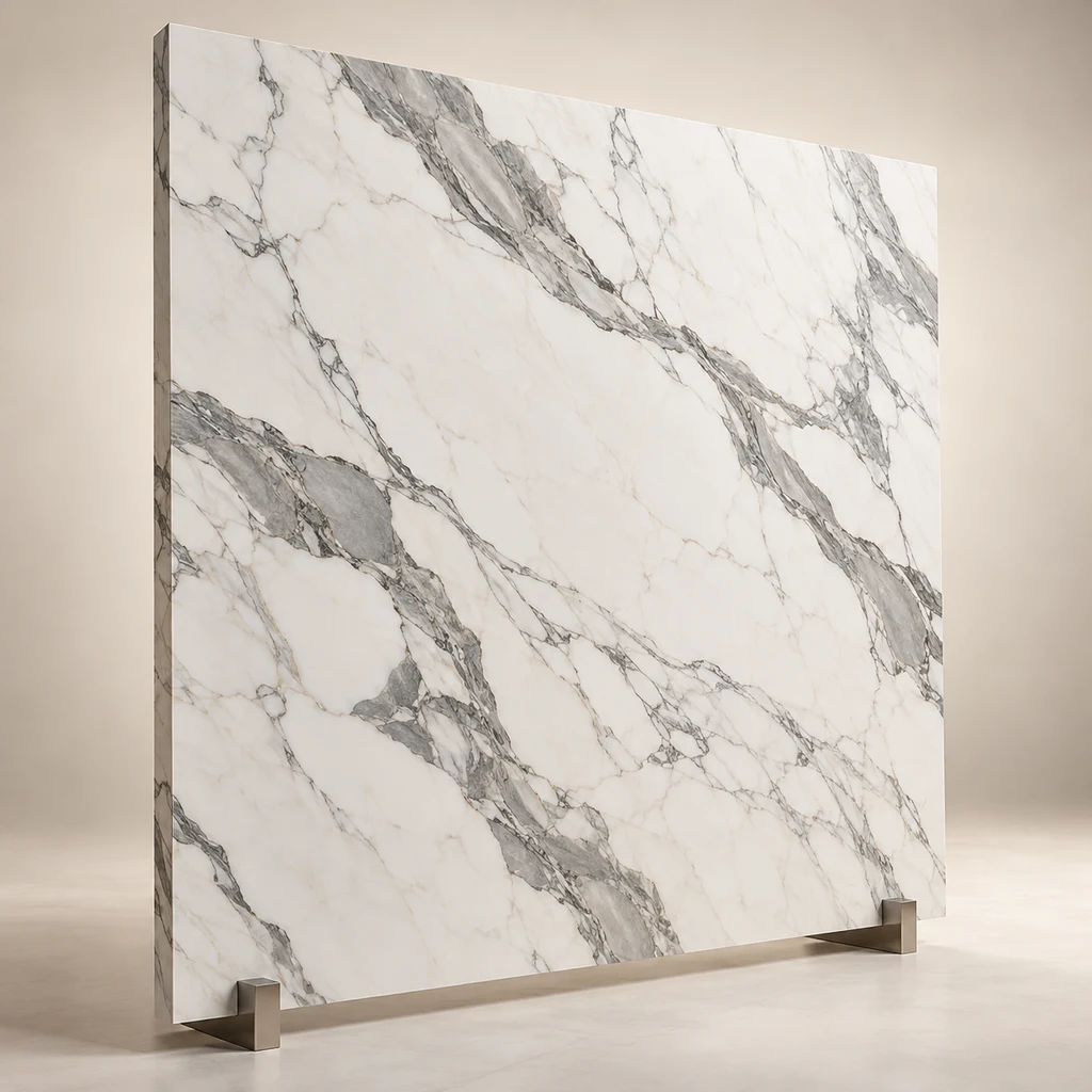 Reception Feature Slab Calacatta Marble