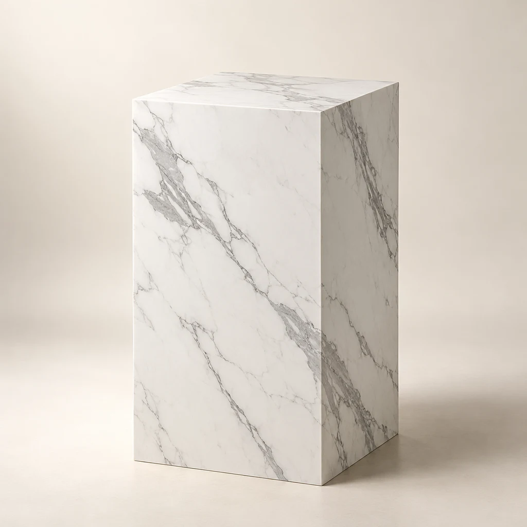 Display Plinth Statuario Porcelain