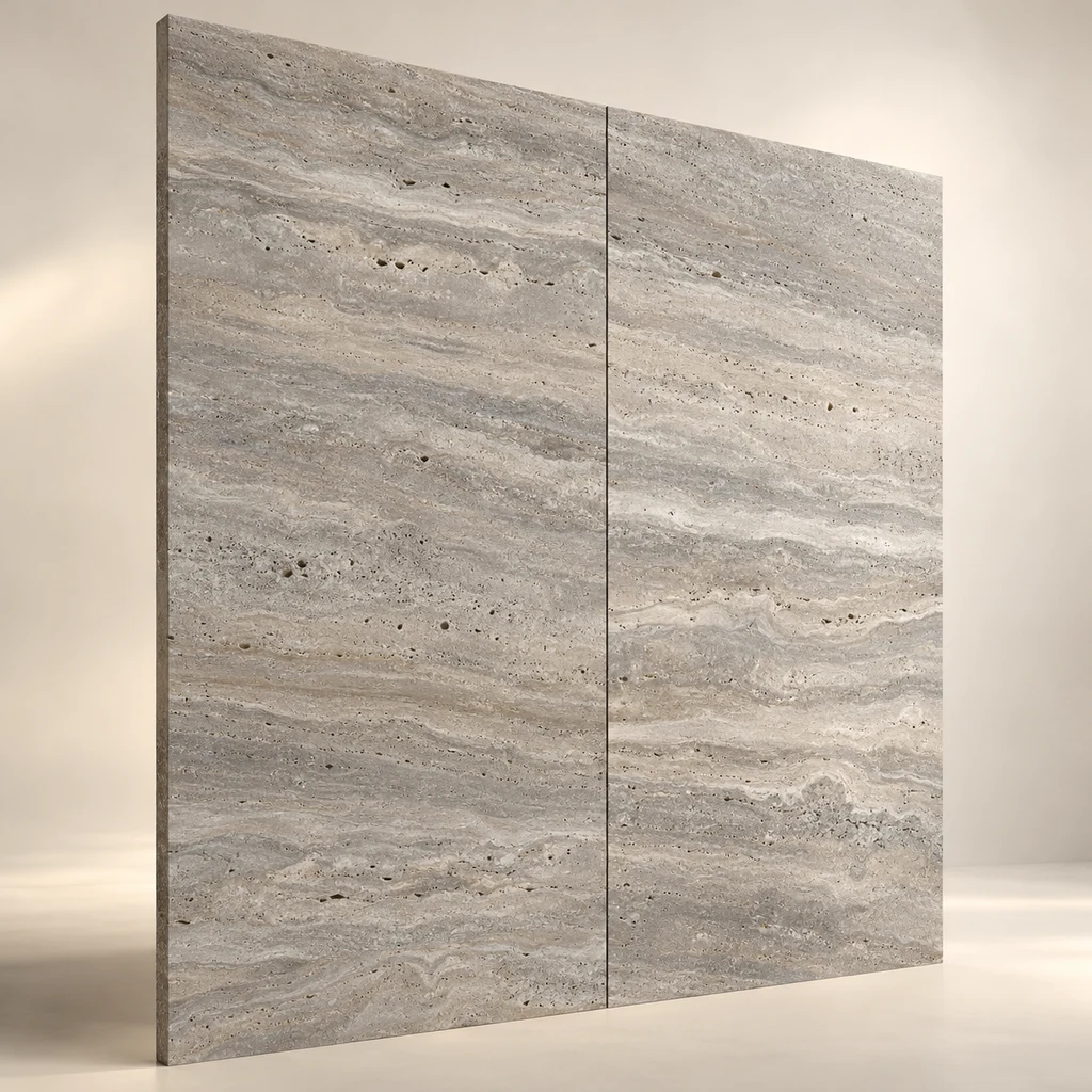 Feature Wall Panel Silver Travertine