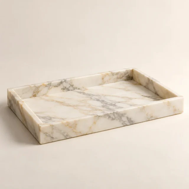 Console Tray Calacatta Gold Marble