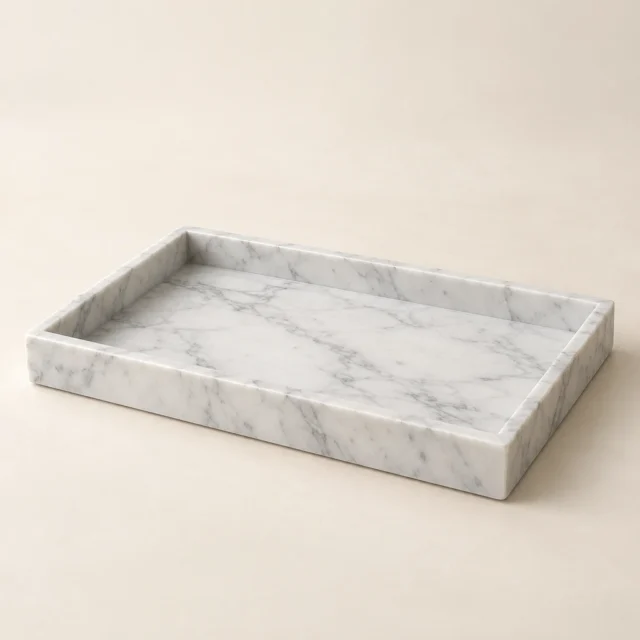 Decorative Tray Carrara Marble