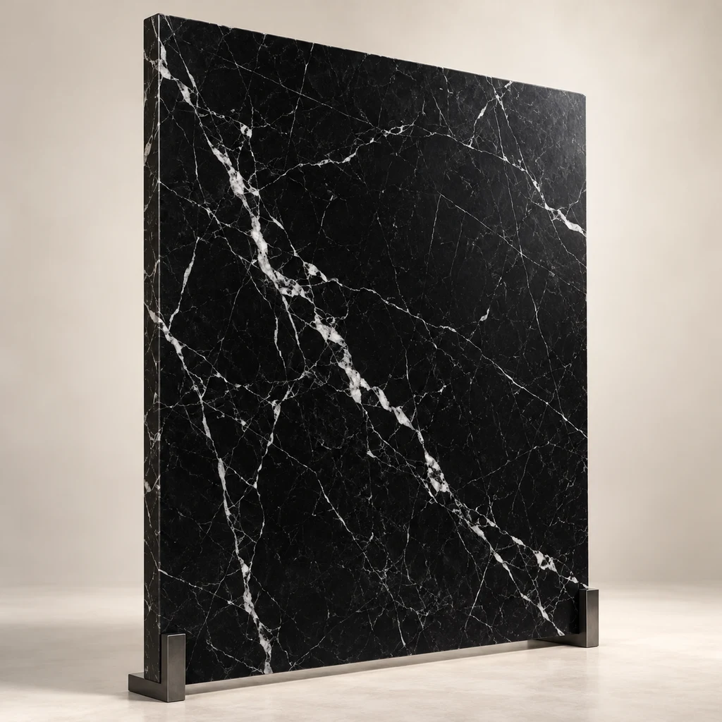 Reception Feature Slab Nero Marquina Marble