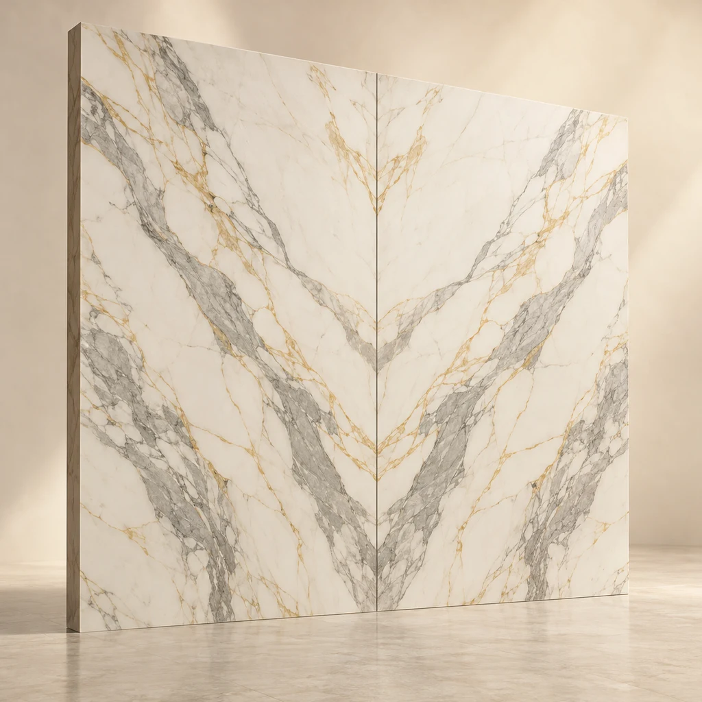 Bookmatched Wall Panel Calacatta Gold